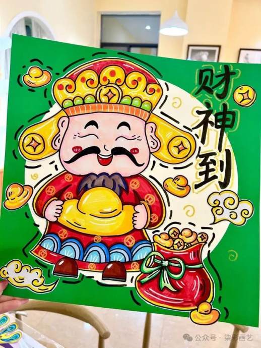 新年图片简笔画儿童画