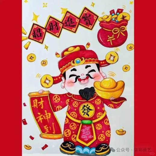 新年图片简笔画儿童画